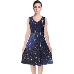 Star 67044 960 720 V-neck Midi Sleeveless Dress 