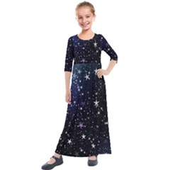 Star 67044 960 720 Kids  Quarter Sleeve Maxi Dress