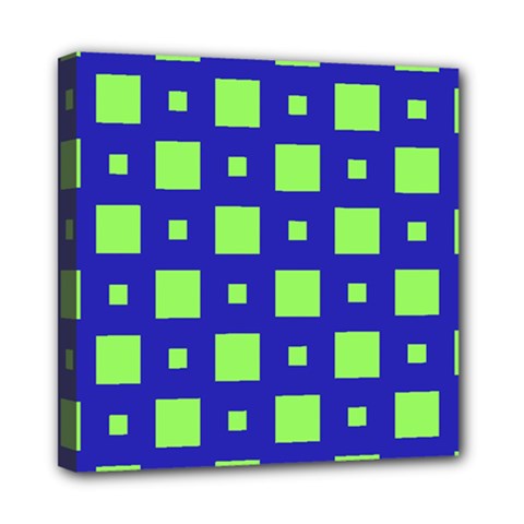 Squares Grid Seamless Mini Canvas 8  X 8  (stretched) by Vaneshart