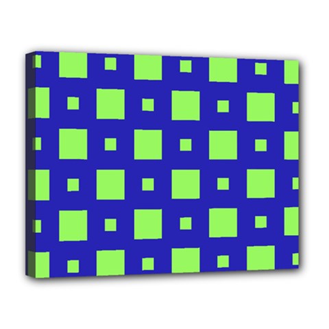 Squares Grid Seamless Canvas 14  X 11  (stretched) by Vaneshart