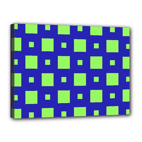 Squares Grid Seamless Canvas 16  X 12  (stretched) by Vaneshart