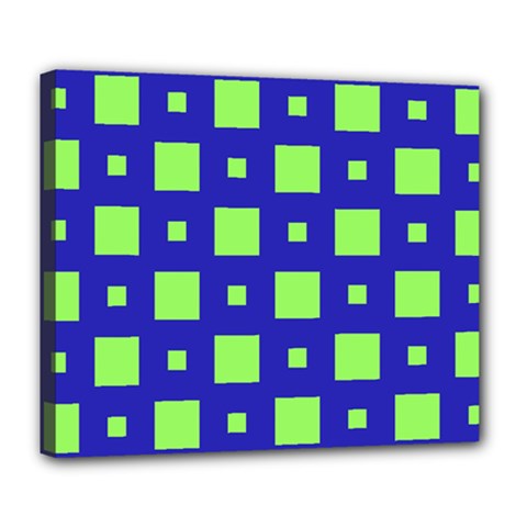 Squares Grid Seamless Deluxe Canvas 24  X 20  (stretched) by Vaneshart