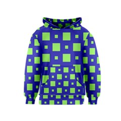 Squares Grid Seamless Kids  Pullover Hoodie