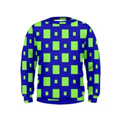 Squares Grid Seamless Kids  Sweatshirt