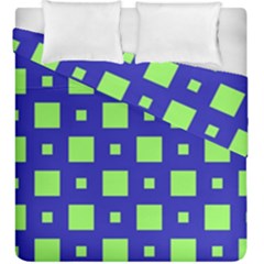 Squares Grid Seamless Duvet Cover Double Side (King Size)