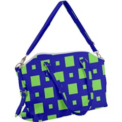 Squares Grid Seamless Canvas Crossbody Bag