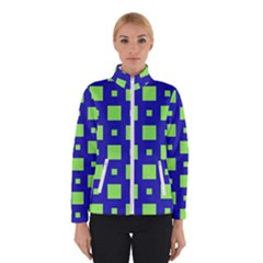 Squares Grid Seamless Winter Jacket