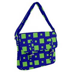 Squares Grid Seamless Buckle Messenger Bag by Vaneshart