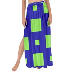 Squares Grid Seamless Maxi Chiffon Tie-Up Sarong