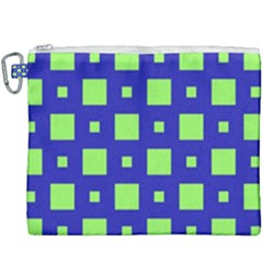 Squares Grid Seamless Canvas Cosmetic Bag (XXXL)