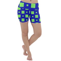 Squares Grid Seamless Lightweight Velour Yoga Shorts