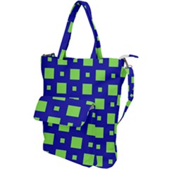 Squares Grid Seamless Shoulder Tote Bag by Vaneshart