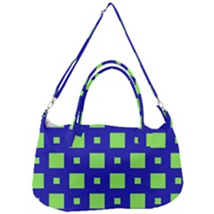 Squares Grid Seamless Removal Strap Handbag