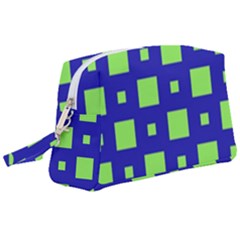 Squares Grid Seamless Wristlet Pouch Bag (Large)