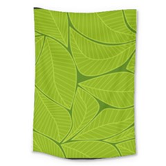 Pattern Leaves Walnut Nature Large Tapestry by Vaneshart