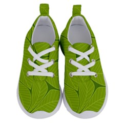 Pattern Leaves Walnut Nature Running Shoes by Vaneshart