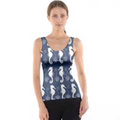 Seahorse Shell Pattern Tank Top by Vaneshart