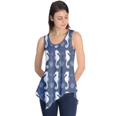 Seahorse Shell Pattern Sleeveless Tunic by Vaneshart