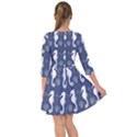 Seahorse Shell Pattern Smock Dress View2