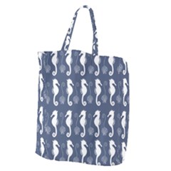 Seahorse Shell Pattern Giant Grocery Tote by Vaneshart