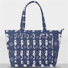 Seahorse Shell Pattern Back Pocket Shoulder Bag 