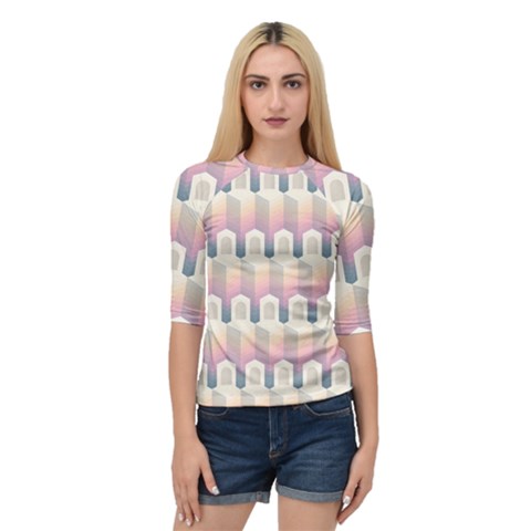 Seamless Pattern Background Entrance Quarter Sleeve Raglan Tee by Vaneshart