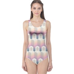 Seamless Pattern Background Entrance One Piece Swimsuit by Vaneshart