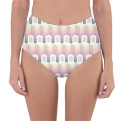 Seamless Pattern Background Entrance Reversible High-waist Bikini Bottoms by Vaneshart