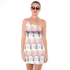 Seamless Pattern Background Entrance One Soulder Bodycon Dress by Vaneshart