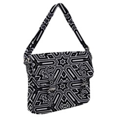 Grid Pattern Backdrop Buckle Messenger Bag by Vaneshart