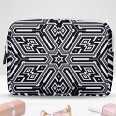 Grid Pattern Backdrop Make Up Pouch (medium) by Vaneshart