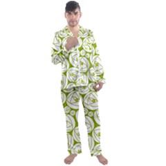 Rose Abstract Rose Garden Men s Satin Pajamas Long Pants Set by Vaneshart