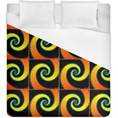 Spiral Seamless Pattern Duvet Cover (King Size)