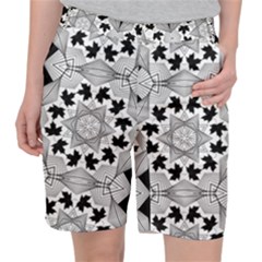 Seamless Pattern With Maple Leaves Pocket Shorts by Vaneshart