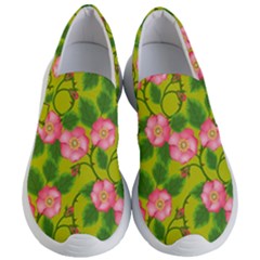 Roses Flowers Pattern Women s Lightweight Slip Ons by Vaneshart