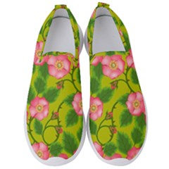 Roses Flowers Pattern Men s Slip On Sneakers by Vaneshart