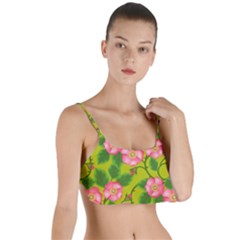 Roses Flowers Pattern Layered Top Bikini Top 