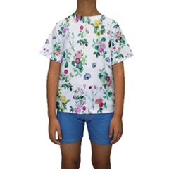 Leaves Green Aop Kids  Short Sleeve Swimwear by Vaneshart