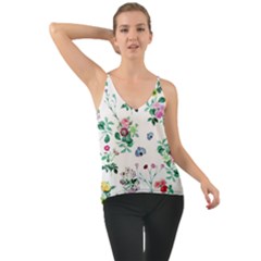 Leaves Green Aop Chiffon Cami by Vaneshart