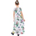 Leaves Green Aop Kids  Short Sleeve Maxi Dress View2