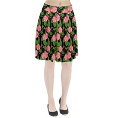 Roses Flowers Bud Pleated Skirt by Vaneshart