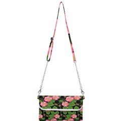 Roses Flowers Bud Mini Crossbody Handbag by Vaneshart