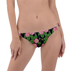 Roses Flowers Bud Ring Detail Bikini Bottom by Vaneshart