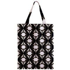 Abstract Seamless Pattern Graphic Black Zipper Classic Tote Bag by Vaneshart