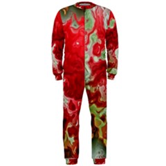 Abstract Stain Red Onepiece Jumpsuit (men)  by Vaneshart