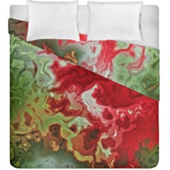 Abstract Stain Red Duvet Cover Double Side (king Size) by Vaneshart