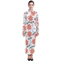 Vector Flower Floral Turtleneck Maxi Dress View1