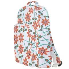 Vector Flower Floral Double Compartment Backpack