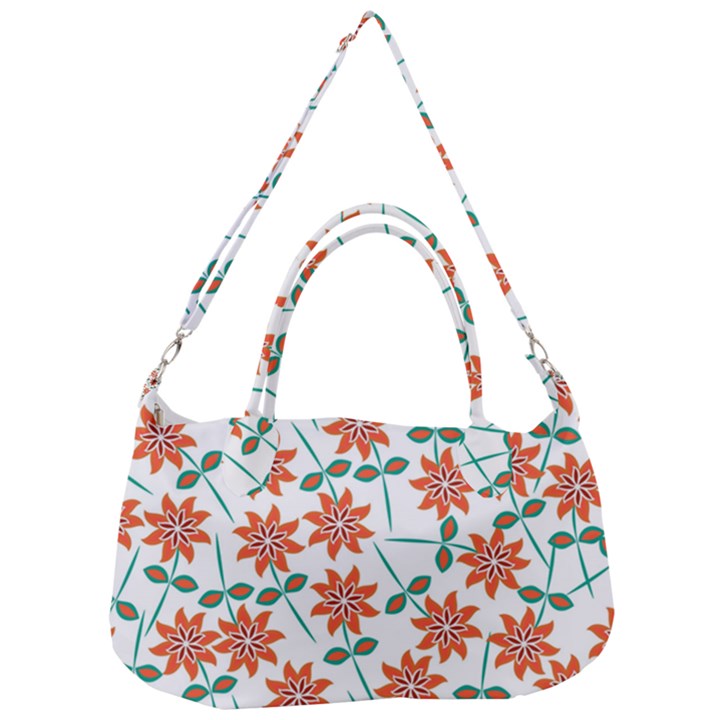 Vector Flower Floral Removal Strap Handbag