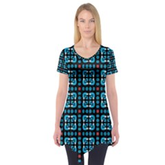 Pattern Seamless Seamless Pattern Short Sleeve Tunic  by Vaneshart